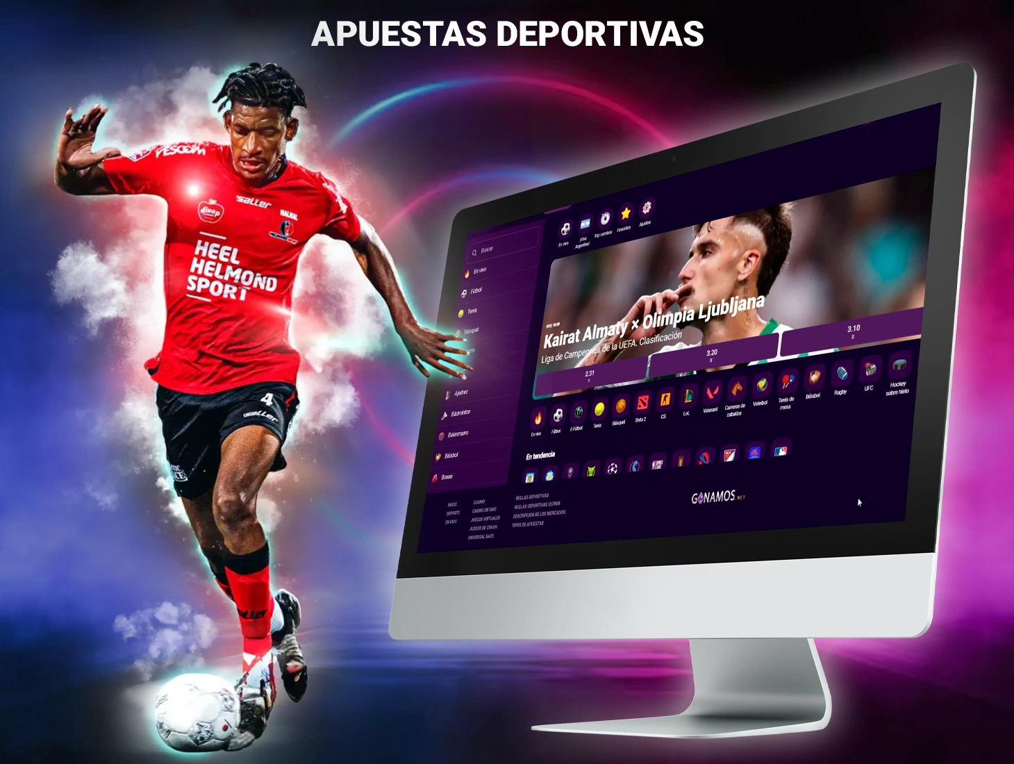 El mejor entretenimiento deportivo está disponible para todos los jugadores de la plataforma de apuestas con dinero real de Ganamos